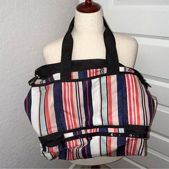 LeSportsac Stripe Print Crossbody Tote Bag - Picture 10 of 11